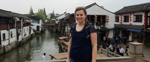 Christina Gilliland exploring China